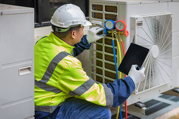 Professional Air Duct Cleaning technician working in Jean, NV